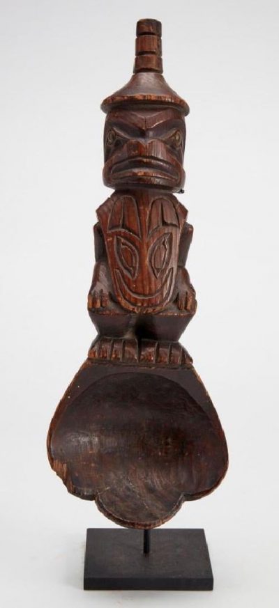 Northwest Coast Indian Carved Ceremonial Spoon