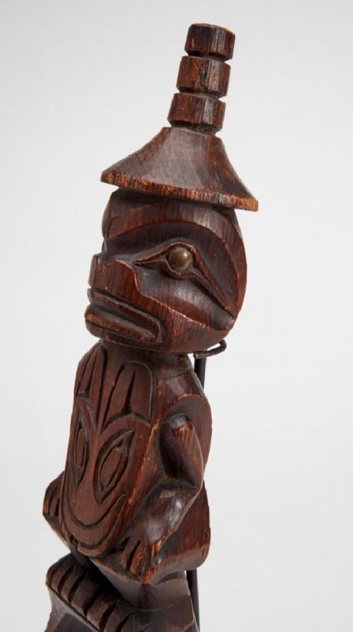 Northwest Coast Indian Carved Ceremonial Spoon closeup